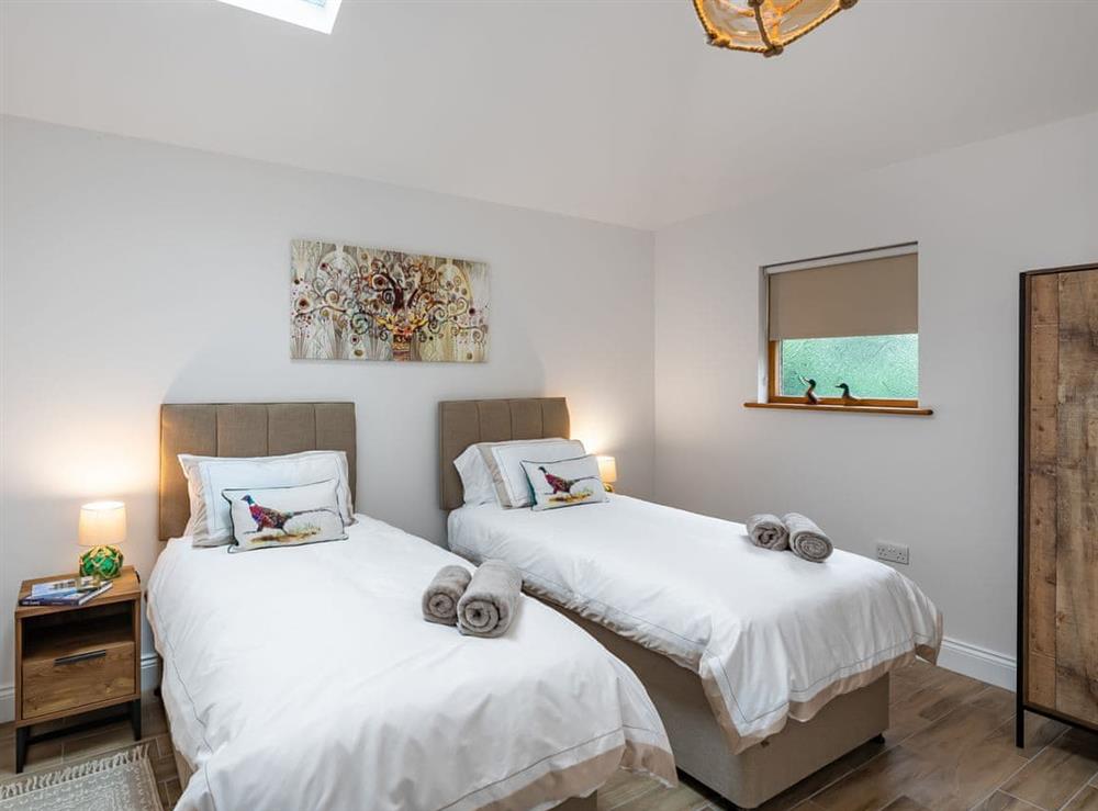 Twin bedroom at Farm Barn in East Mersea, near Colchester, Essex