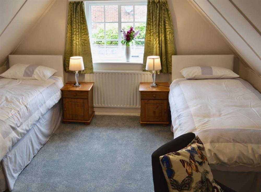Twin bedroom at Farm Cottage in Margate, Kent