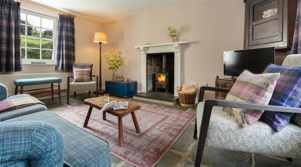 The sitting room at Farm Cottage in Pembroke, Pembrokeshire