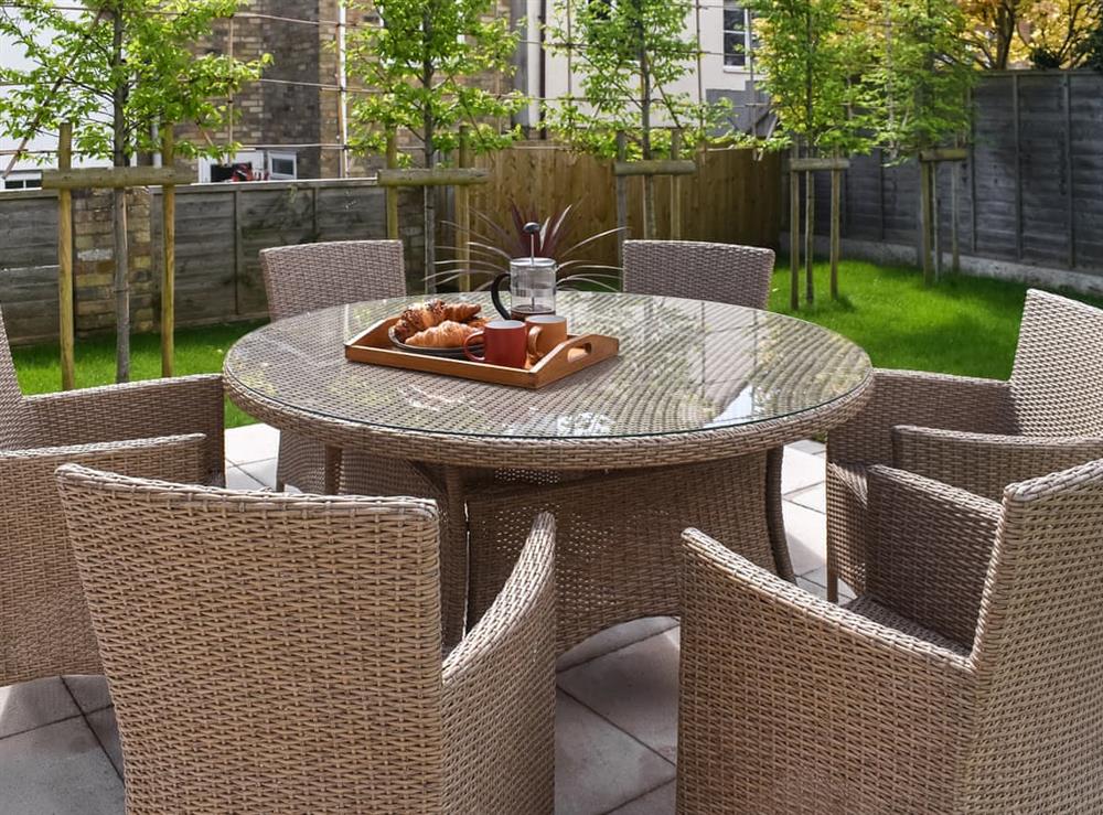 Outdoor eating area at Farmers Rest in Sutton, Cambridgeshire