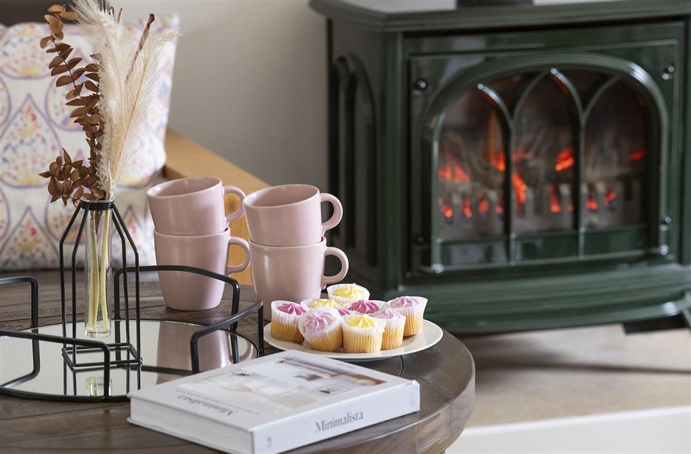 A coffee table with magazines