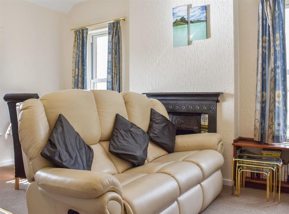Open plan living space at Farndale Apartment in Commondale, near Whitby, North Yorkshire