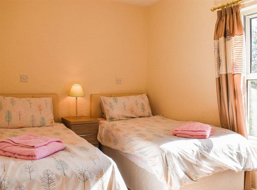 Twin bedroom at Farndale Apartment in Commondale, near Whitby, North Yorkshire