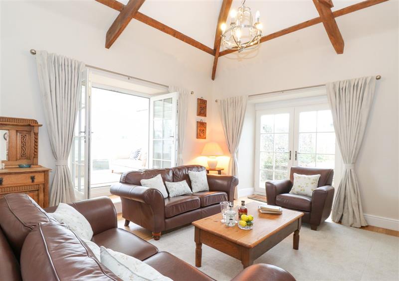 Relax in the living area at Farnelea, West Fleetham near Seahouses
