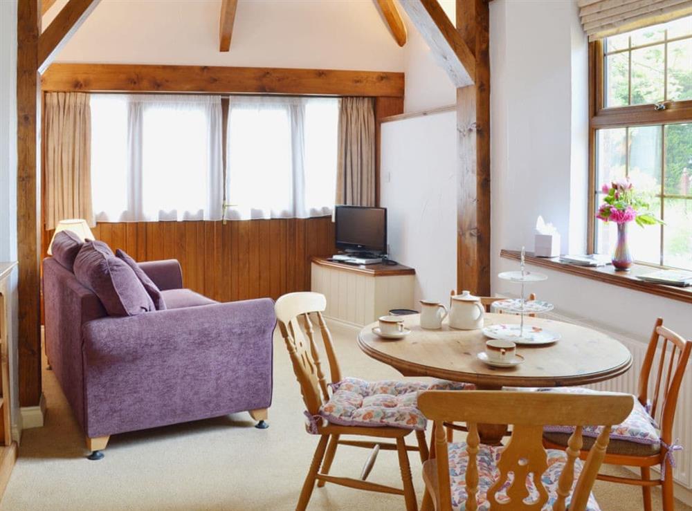 Open plan living/dining room/kitchen at Farrier Cottage in Falmouth, Cornwall