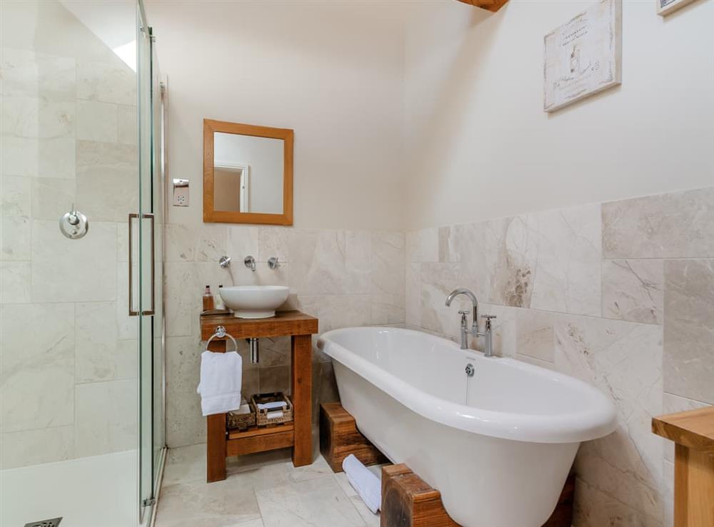 Bathroom at Farriers Cottage in Balk, near Thirsk, North Yorkshire