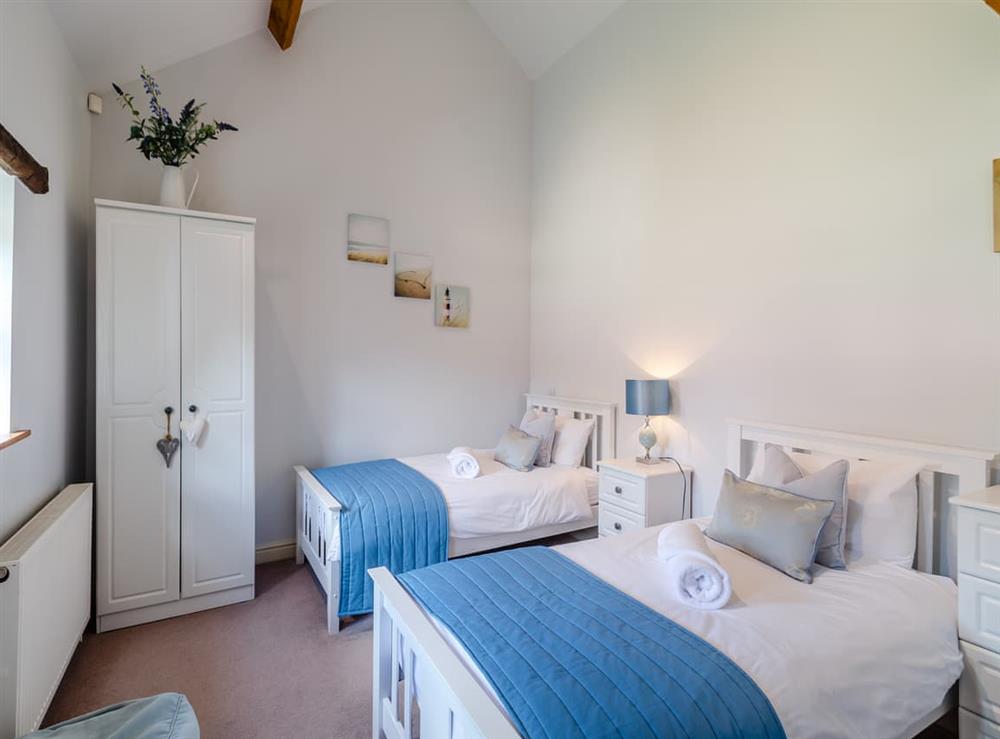 Twin bedroom at Farriers Cottage in Balk, near Thirsk, North Yorkshire