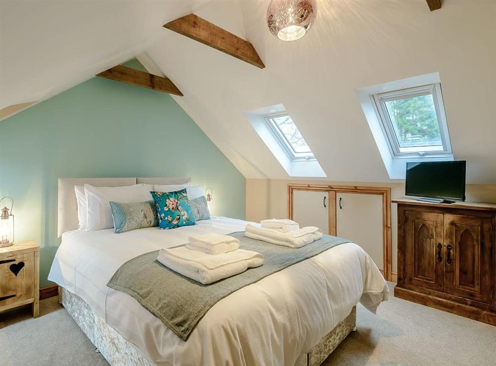 Double bedroom at Farriers Lodge in Brandesburton, near Driffield, North Humberside