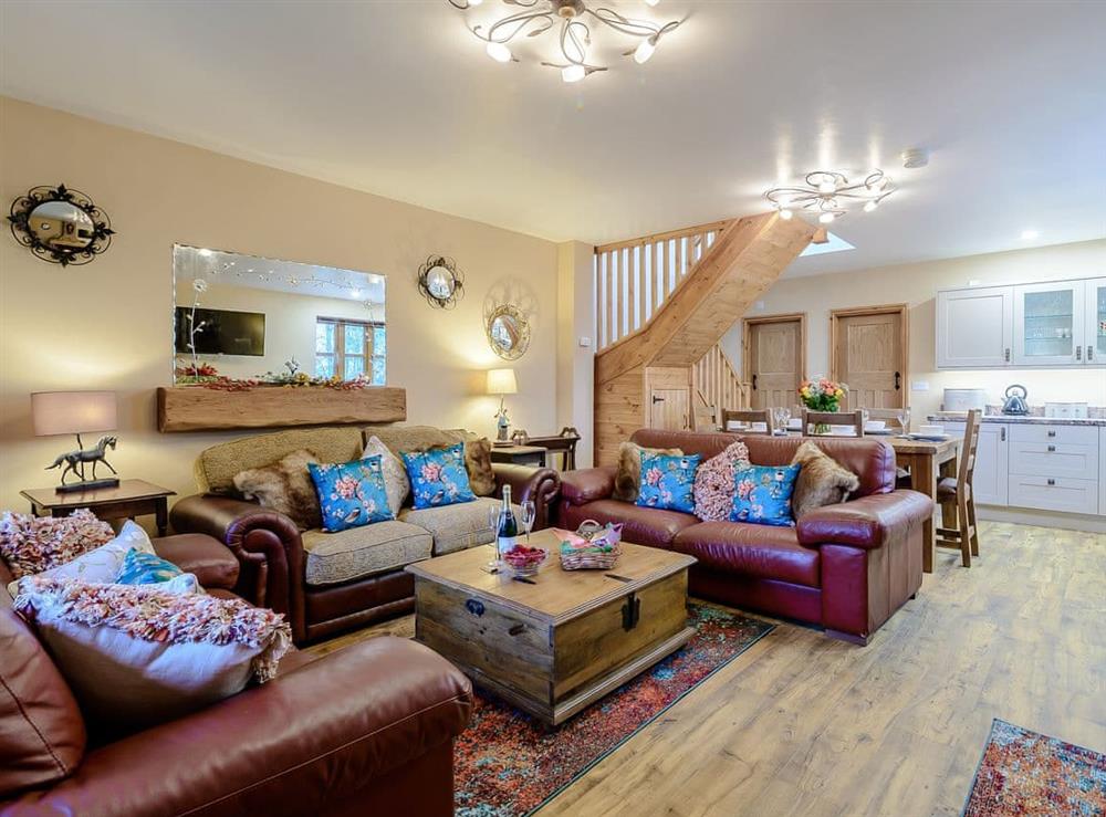 Open plan living space at Farriers Lodge in Brandesburton, near Driffield, North Humberside