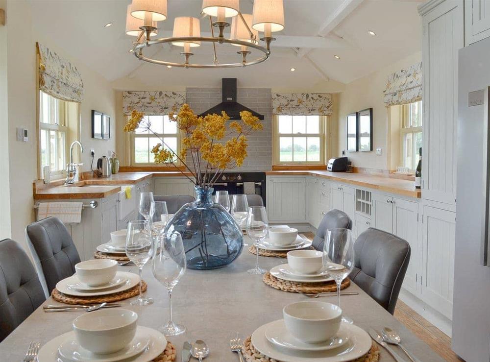Attractive, well equipped kitchen/ dining area at Farrington House in Nafferton, near Driffield, North Humberside