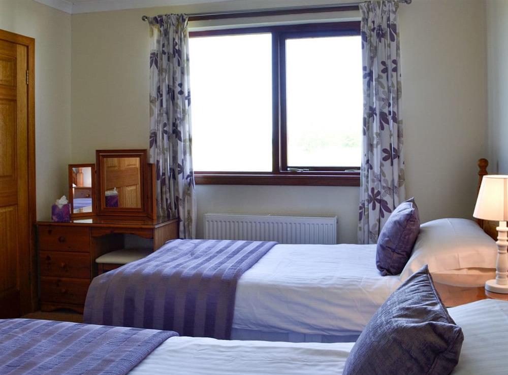 Twin bedroom at Fasgadh Cottage in Port Appin, near Oban, Argyll