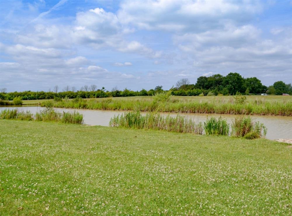 Ideal on-site lakes at Bramble Lodge, 