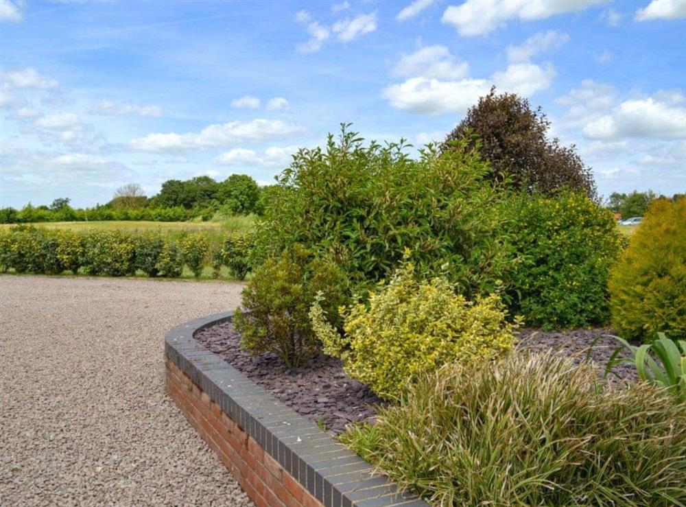 Attractive garden area at Willow Lodge, 