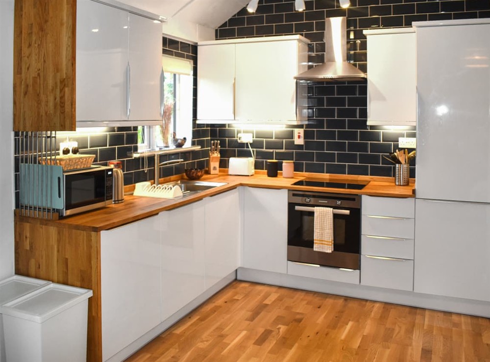 Kitchen at Fawns Cottage in Blackborough, Devon