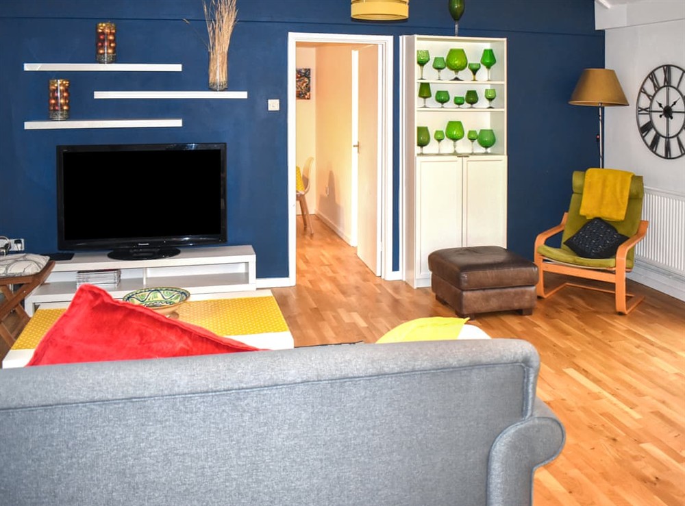 Living area at Fawns Cottage in Blackborough, Devon