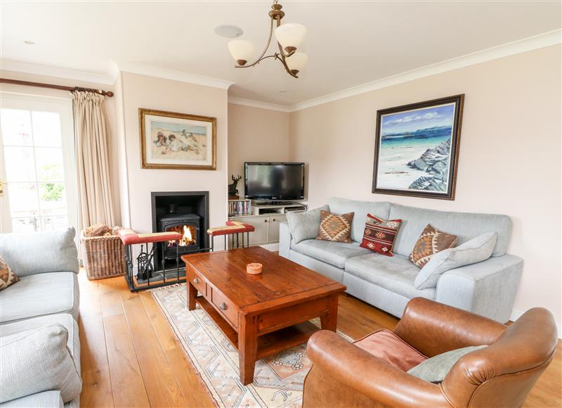 Enjoy the living room at Fearnach Bay House, Kilmelford
