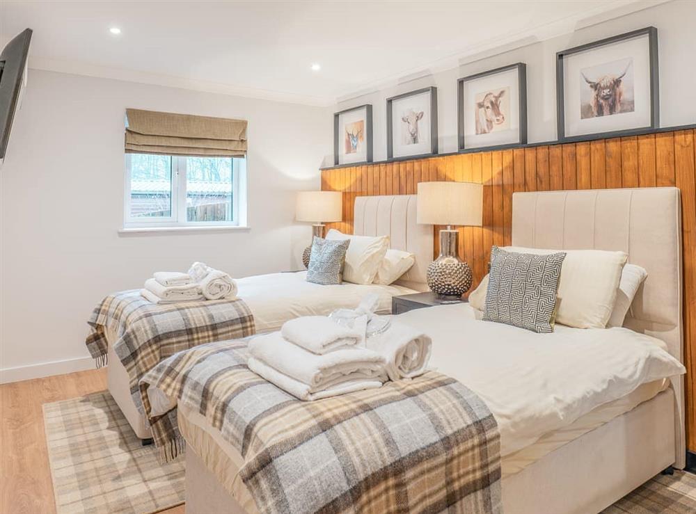 Twin bedroom at Feidh Cottage in Near Dunoon, Argyll