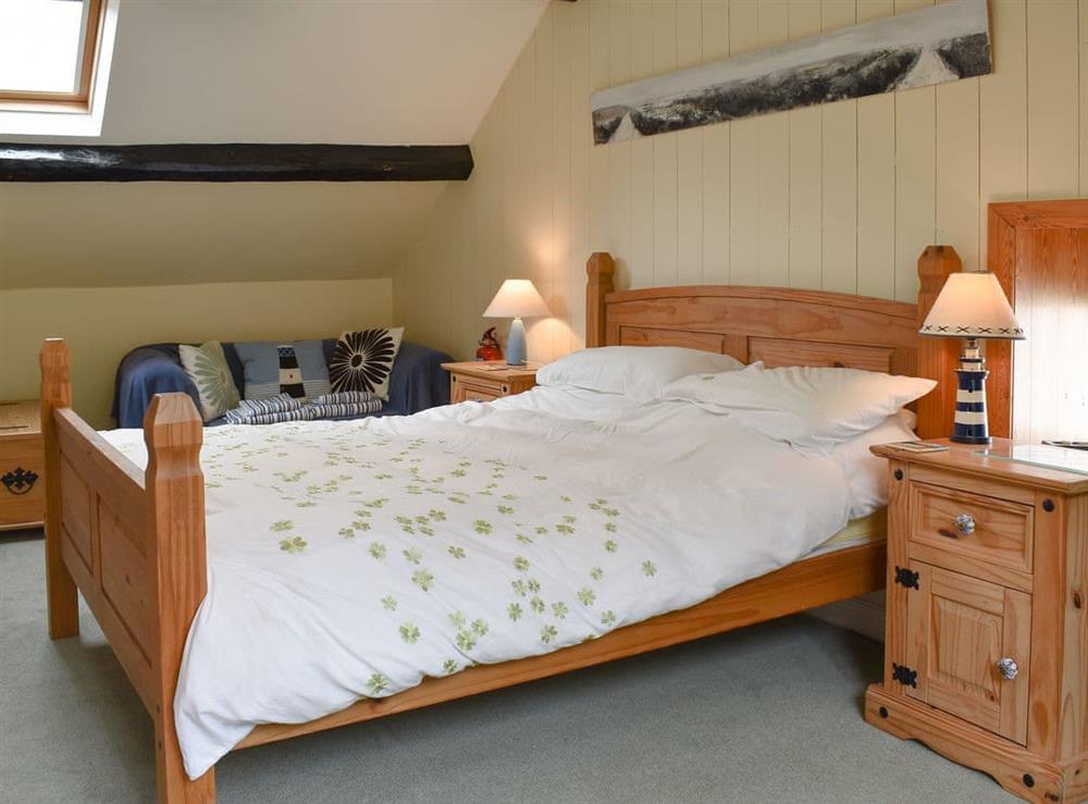 Light and airy double bedroom at Felicity House in Staithes, near Whitby, North Yorkshire
