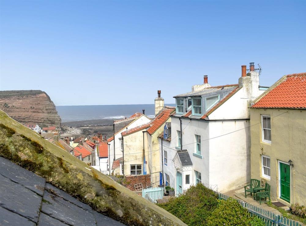 Wonderful views from the bedroom at Felicity House in Staithes, near Whitby, North Yorkshire