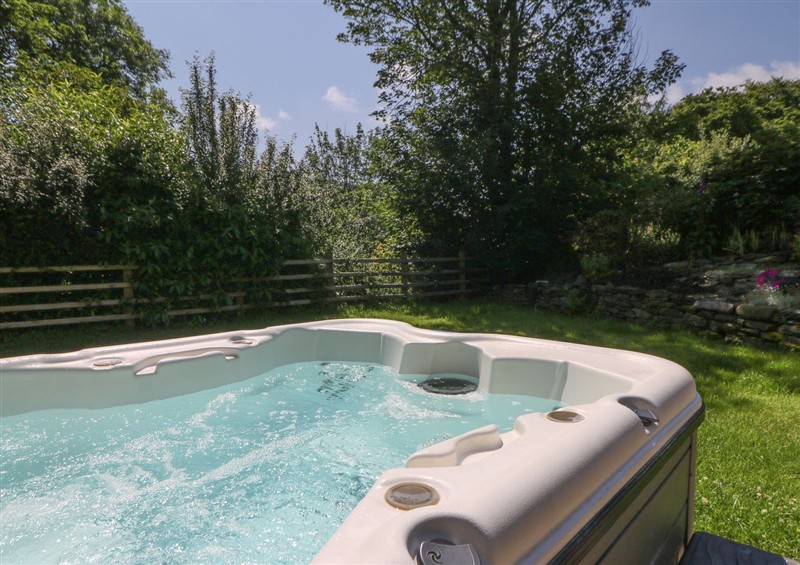 Spend some time in the hot tub at Felin Gogoyan, Llanddewi-Brefi