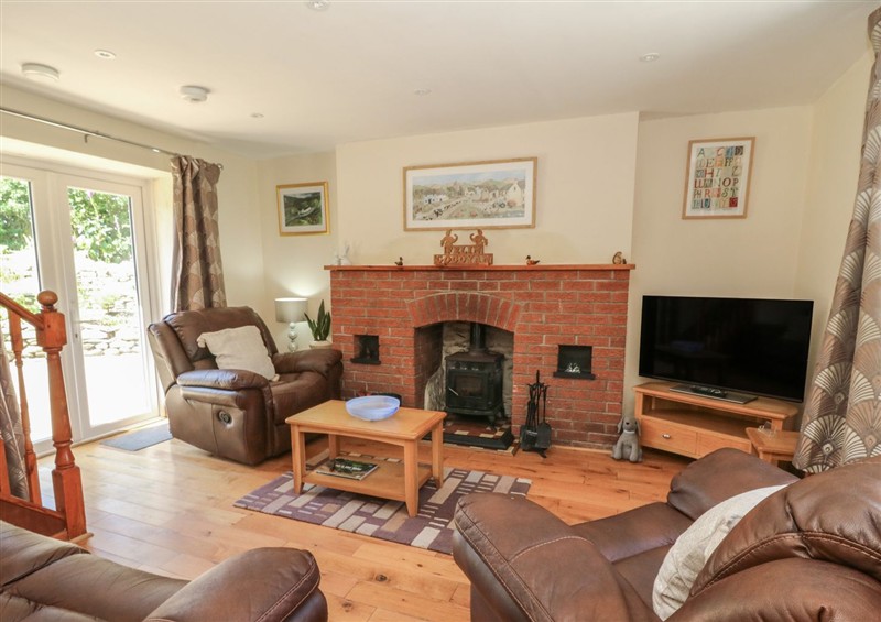 The living room at Felin Gogoyan, Llanddewi-Brefi