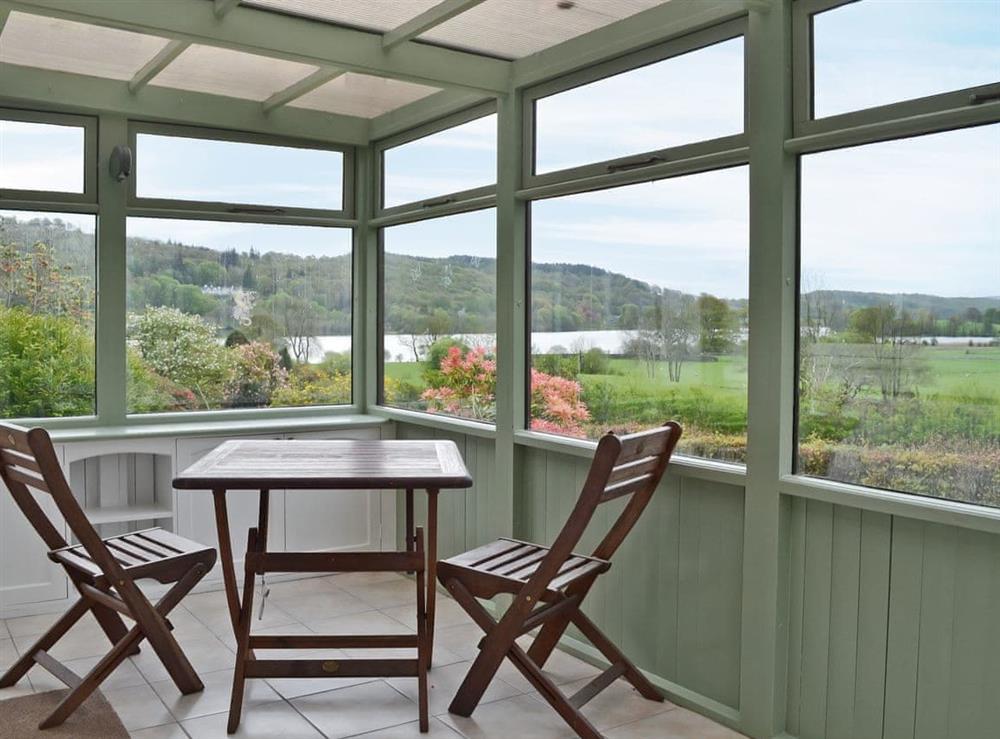 Light and airy conservatory with wonderful views at Fell Foot in Hawkshead, near Ambleside, Cumbria