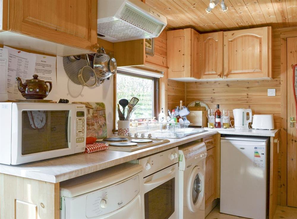 Well-equipped fitted kitchen at Burnside Park, 
