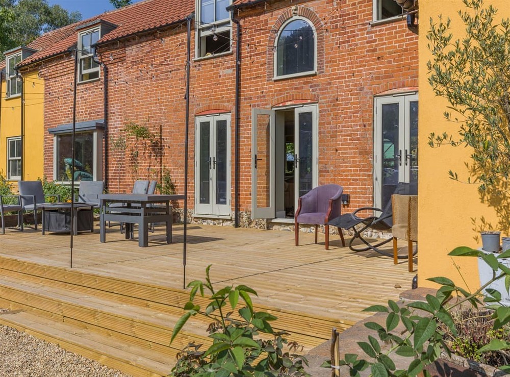 Decking at Fellows Yard in Necton, Norfolk