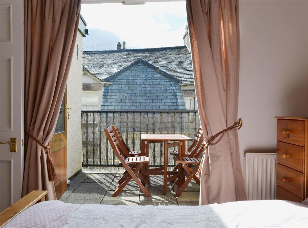 The second balcony is shared between the double bedroom anf the bunk bedroom at Fellside in Keswick, Cumbria