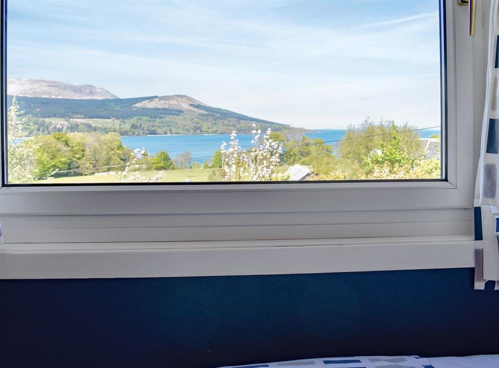 Mountian views from the twin bedroom at Fellview in Brodick, Isle Of Arran