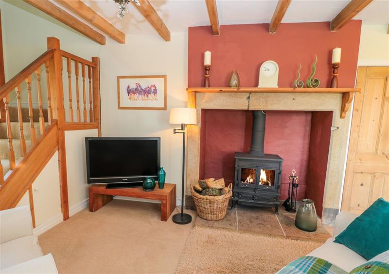 Living room and wood burning stove at Fenwick Retreat at Fenwick Lodge, Fenwick near Ponteland, Northumberland