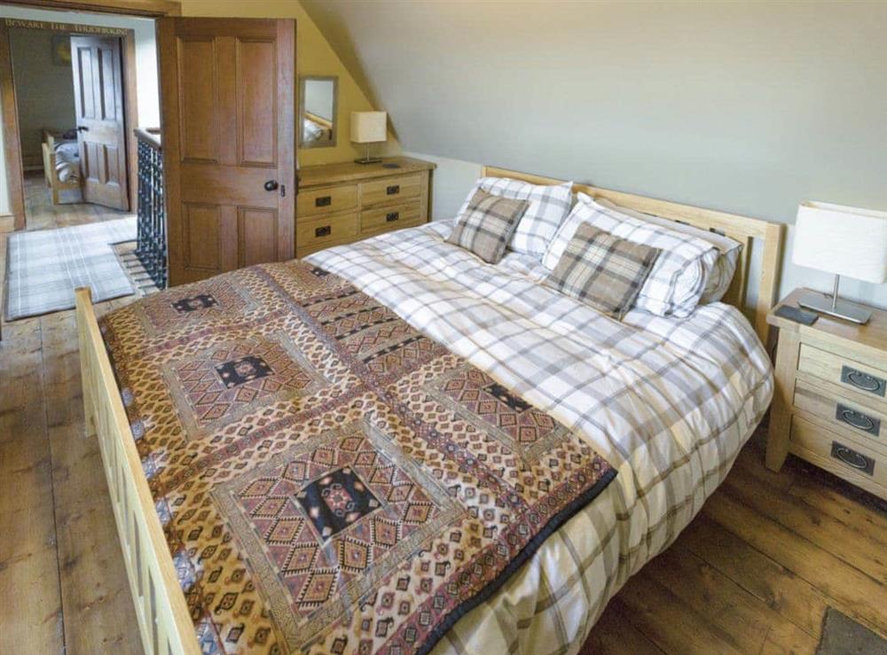 Comfortable double bedroom at Fern Cottage in Ardentinny near Dunoon, Argyll