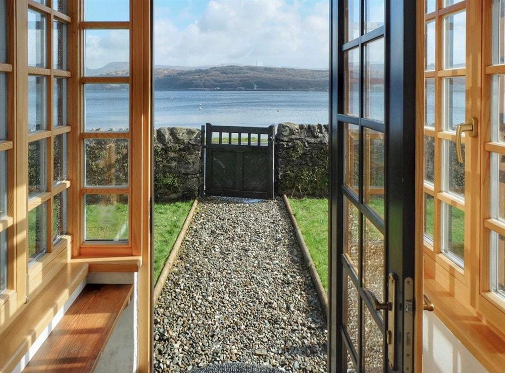 Fabulous view from the front door at Fern Cottage in Ardentinny near Dunoon, Argyll