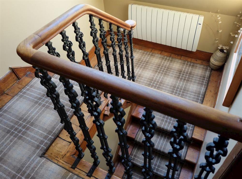 Impressive staircase at Fern Cottage in Ardentinny near Dunoon, Argyll