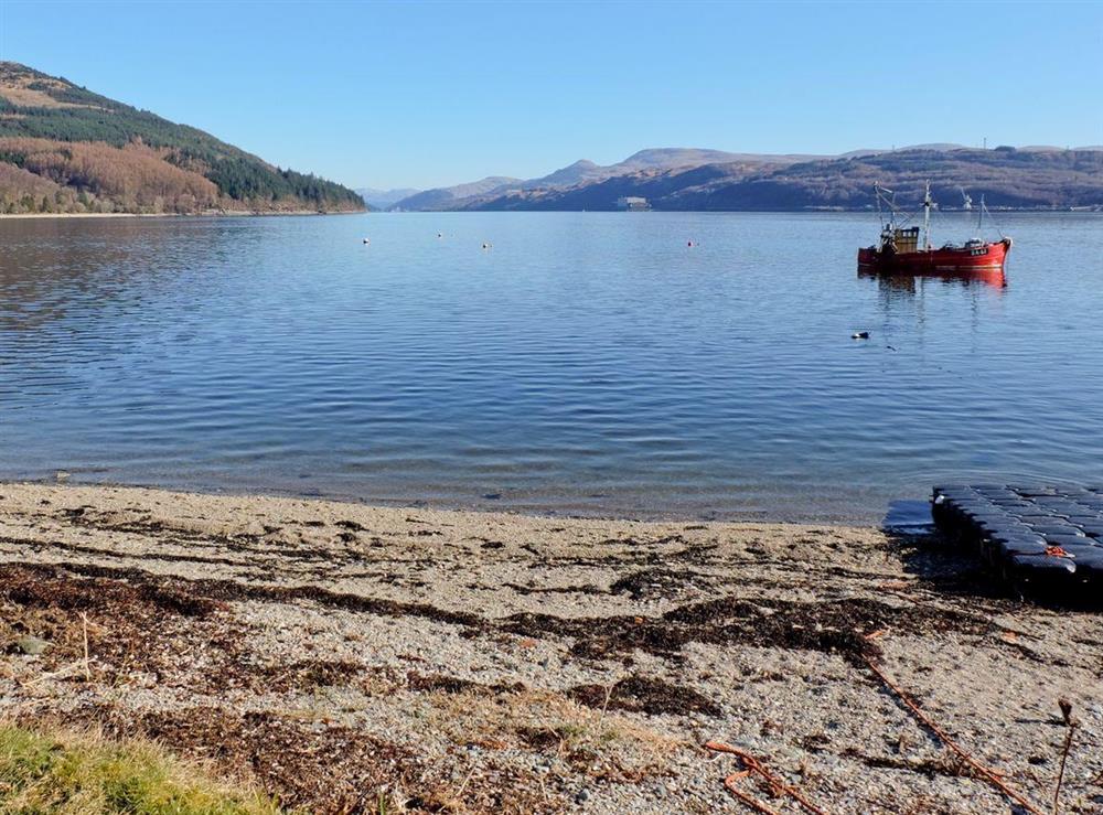 View from across the road from the property at Fern Cottage in Ardentinny near Dunoon, Argyll