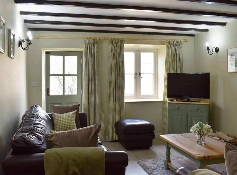 Comfortable living room at Fern Cottage in Bradwell, Derbyshire