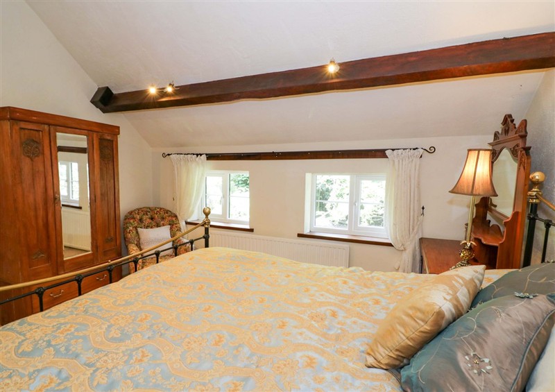 One of the bedrooms at Fern Cottage, Cofton Hackett