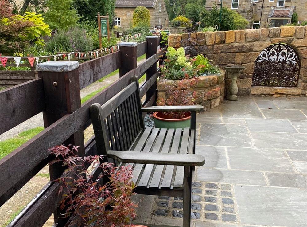 Additional outdoor seating at Fern Cottage in Whitby, North Yorkshire
