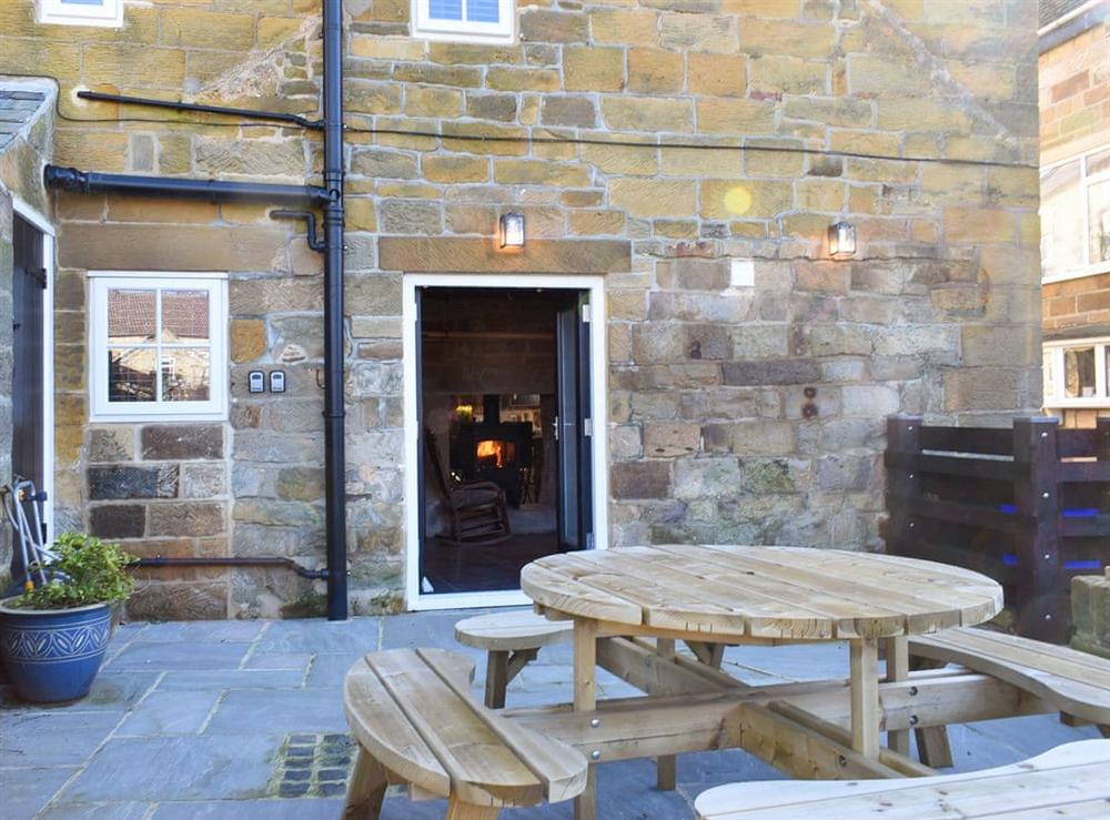Patio at Fern Cottage in Whitby, North Yorkshire