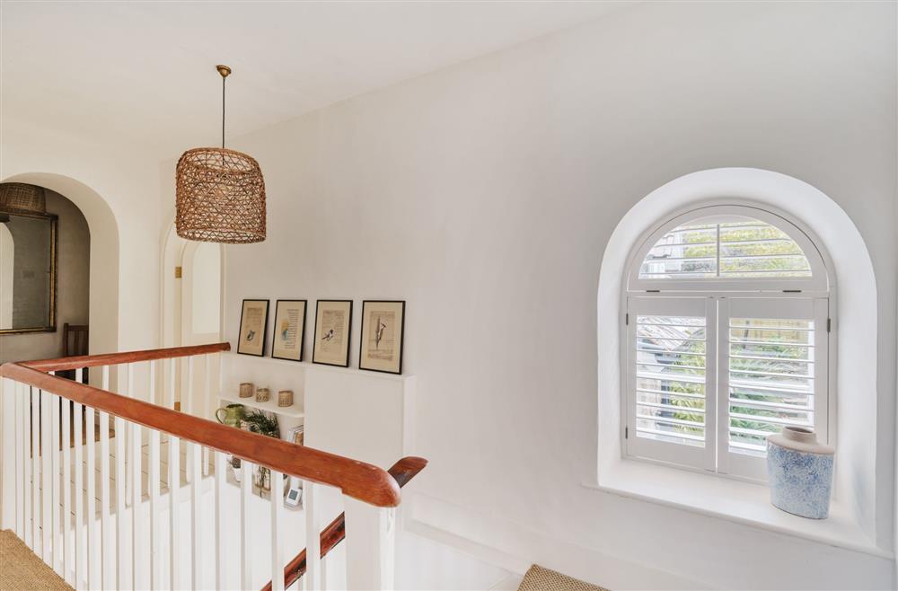 The first floor landing leading to the two bedrooms at Fern House, Dorchester