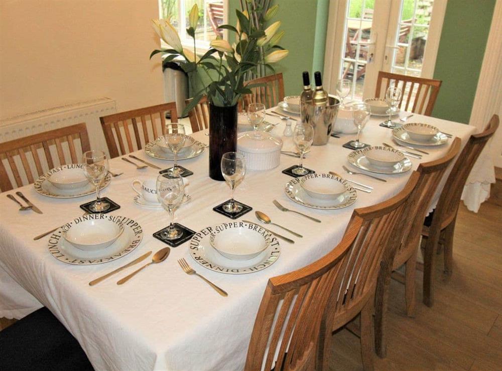 Dining room at Fern Lea in Sleights, near Whitby, North Yorkshire