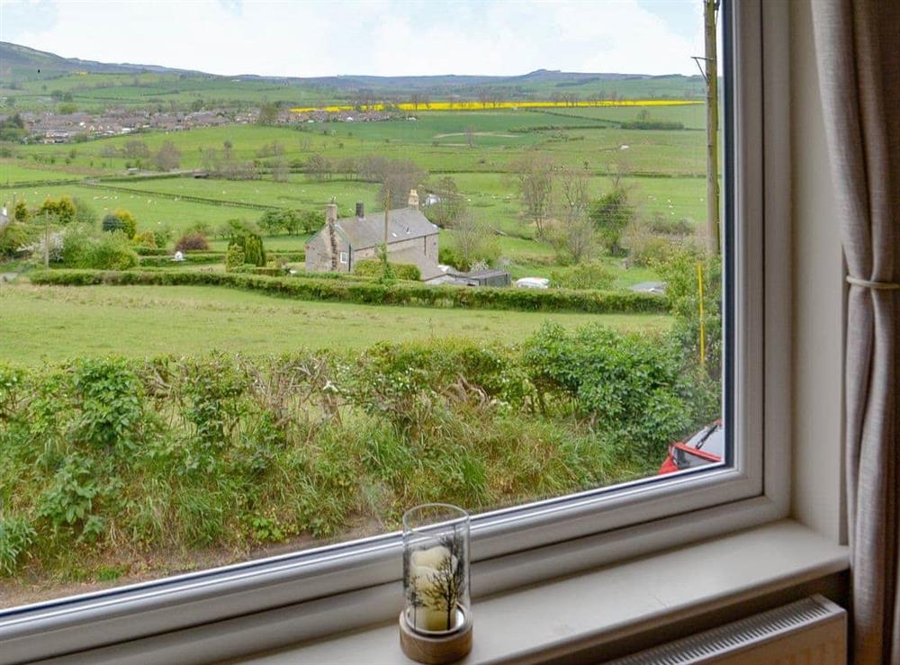Splendid countryside views from the living room at Ferncliffe Cottage in Thropton, near Morpeth, Northumbria, Northumberland
