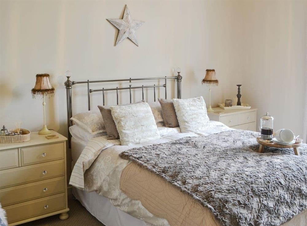 Stylish double bedroom at Ferncliffe Cottage in Thropton, near Morpeth, Northumbria, Northumberland