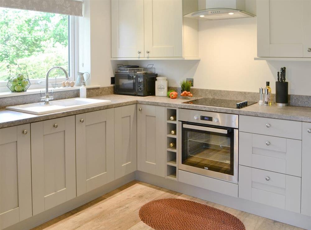 Well equipped kitchen at Ferncliffe Cottage in Thropton, near Morpeth, Northumbria, Northumberland