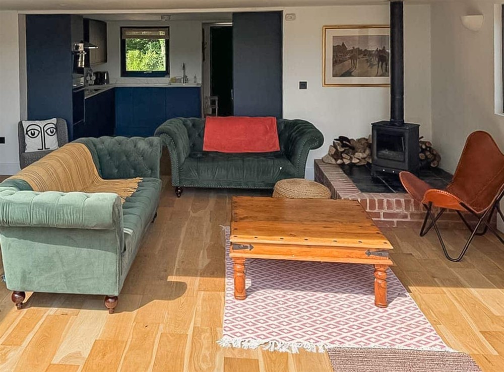 Open plan living space at Fernhill Stables in Sevenoaks, Surrey