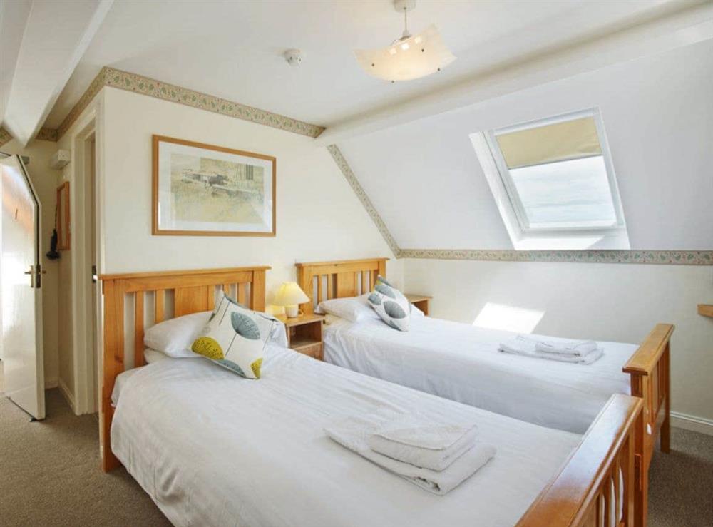 Charming twin bedroom at Fernlea in Acton, Nr Langton Matravers, Dorset., Great Britain