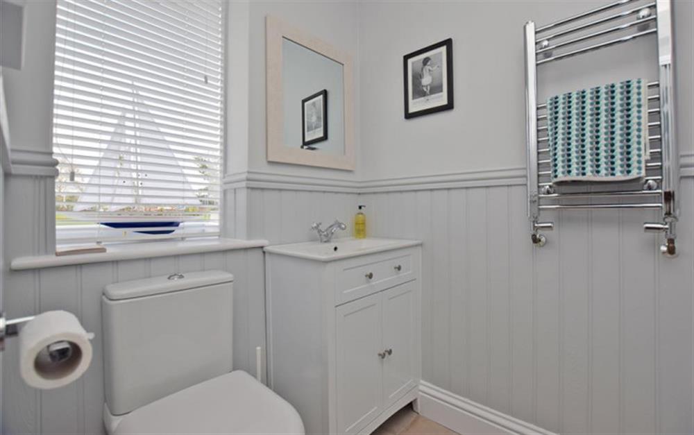 Family bathroom  at Ferry Cottage in Lymington