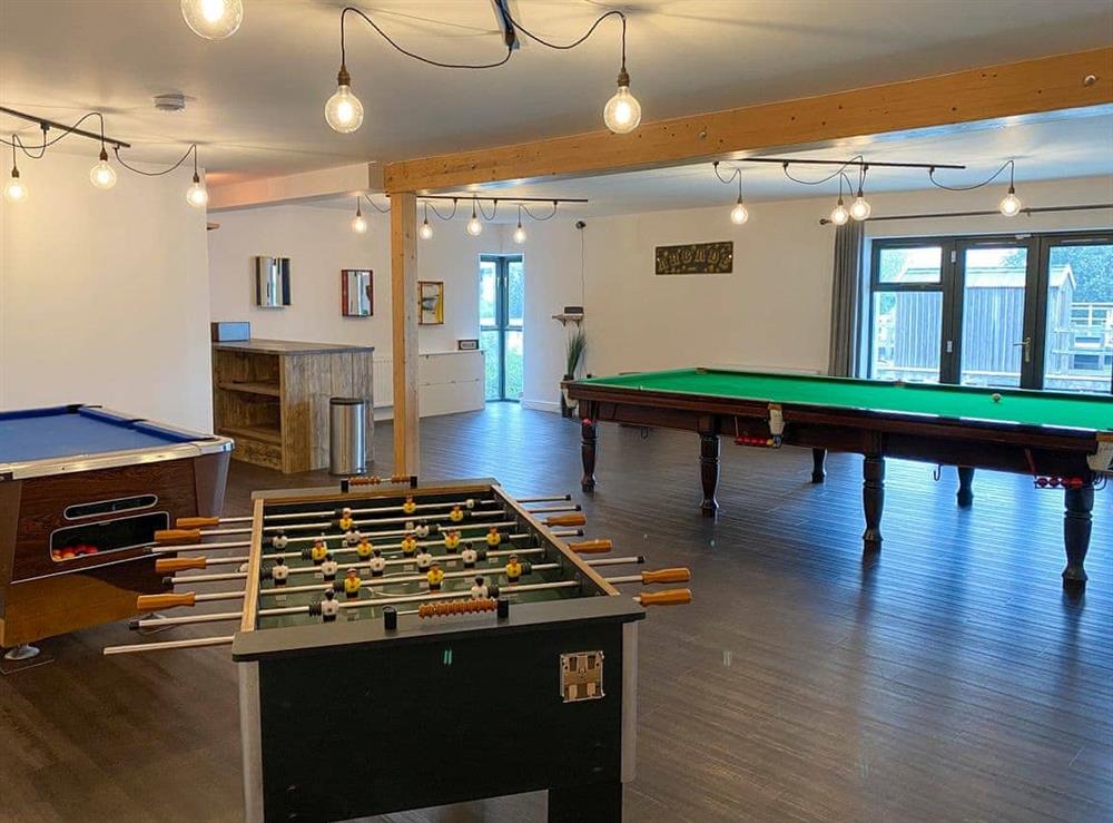 Games room at Ferry View in Martham, Norfolk., Great Britain