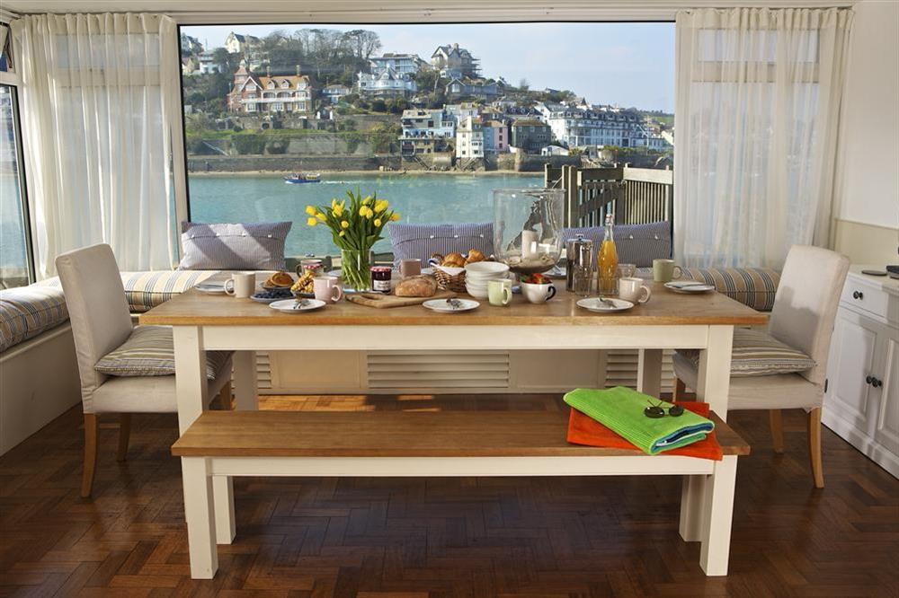 Beautiful views from the dining room (photo 2) at Ferrycot in East Portlem'th, Salcombe