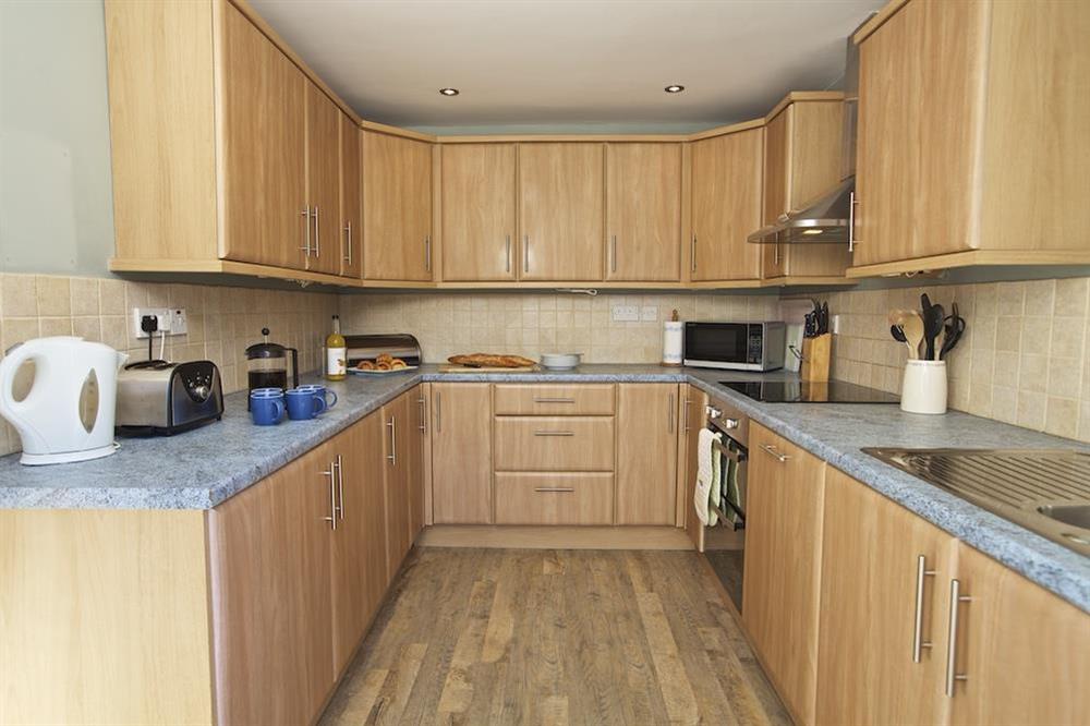 Well equipped kitchen at Ferryside in East Portlemouth, Salcombe